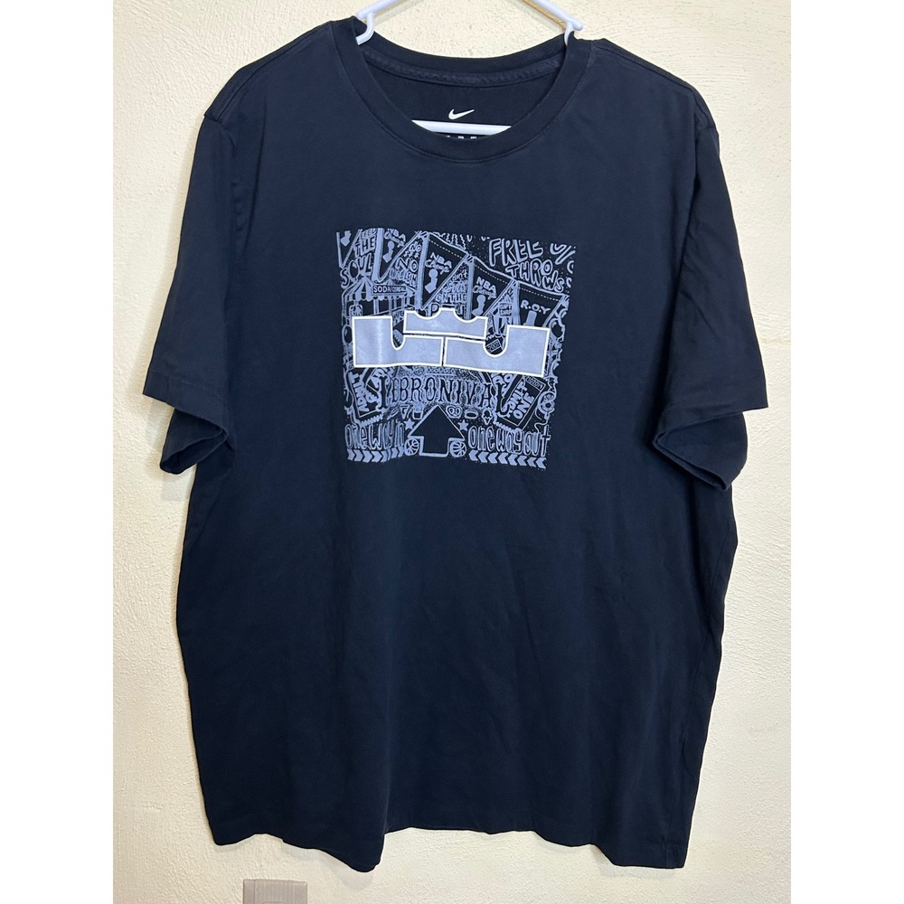Nike LeBron James Bronny‎ Free Throws Graphic Black T-Shirt